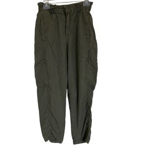 Sanctuary Womens Olive Green Cargo Pants Size M Paper Bag Waist Casual Pockets